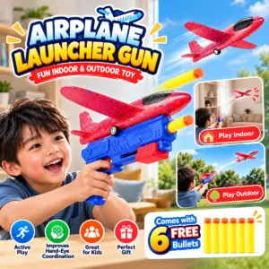 Airplane Launcher Gun Toy (āϏāĻžāĻĨā§ 6āĻāĻŋ āĻŦā§āϞā§āĻ āĻĢā§āϰāĻŋ)